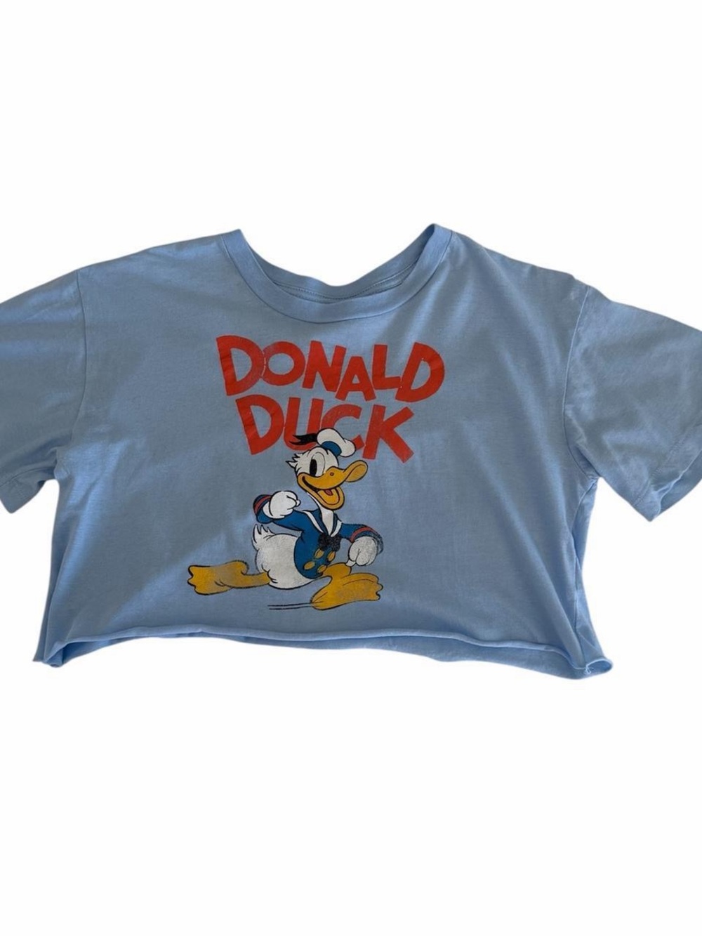 Disney Donald Duck Cropped Graphic Tee - Picture 2 of 6